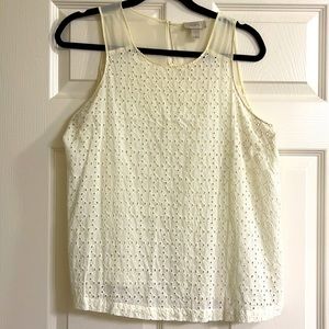 Ann Taylor Loft size M eyelet tank top